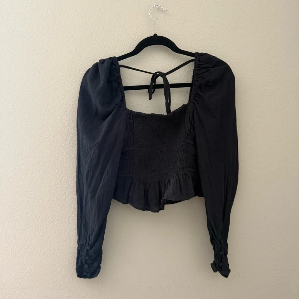 FREE PEOPLE Chloe Top in Black Size XS